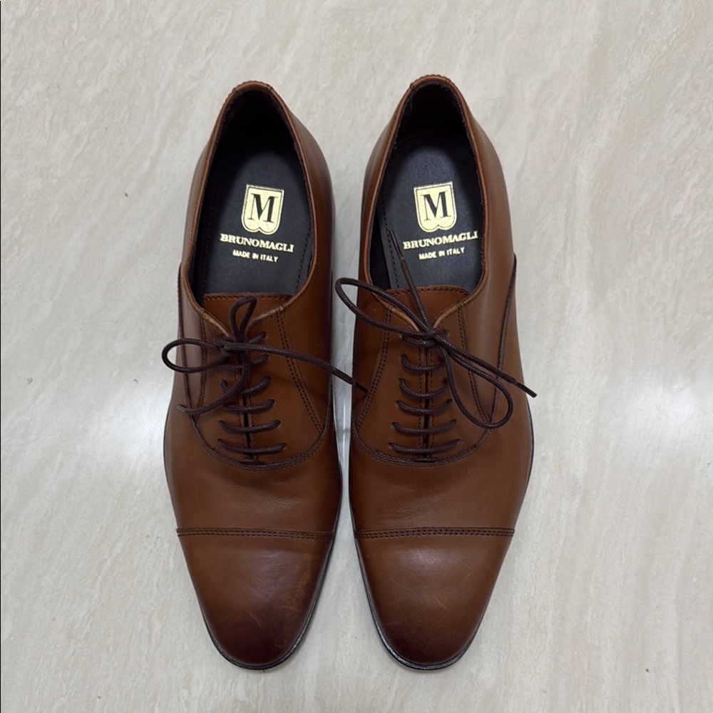 Bruno Magli Men's Brown Leather Shoes